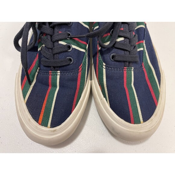 SeaVees for J Crew Women's Legend Sneaker Shoes Navy Blue Red Green Size 8.5 - Picture 7 of 10